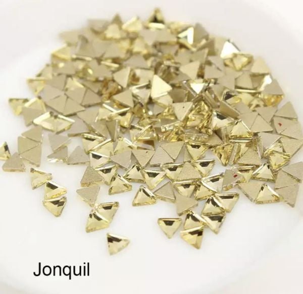 Taş Üçgen Jonquil 3mm 4 Adet
