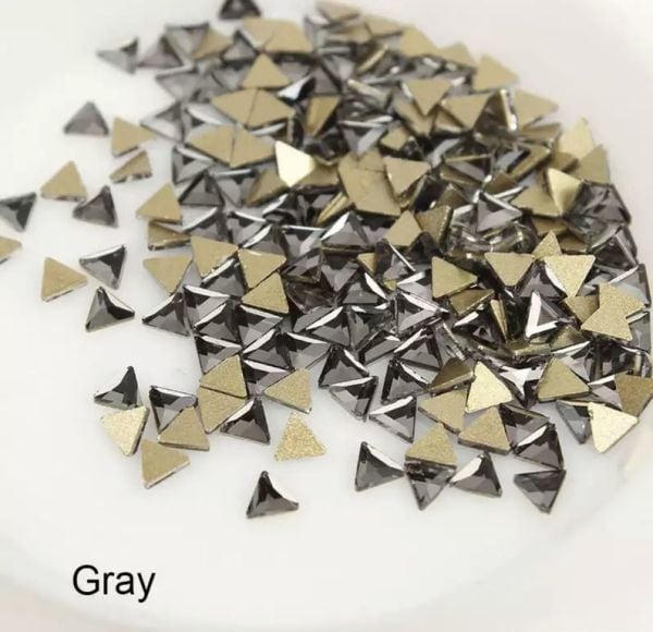 Taş Üçgen Grey 3mm 4 Adet