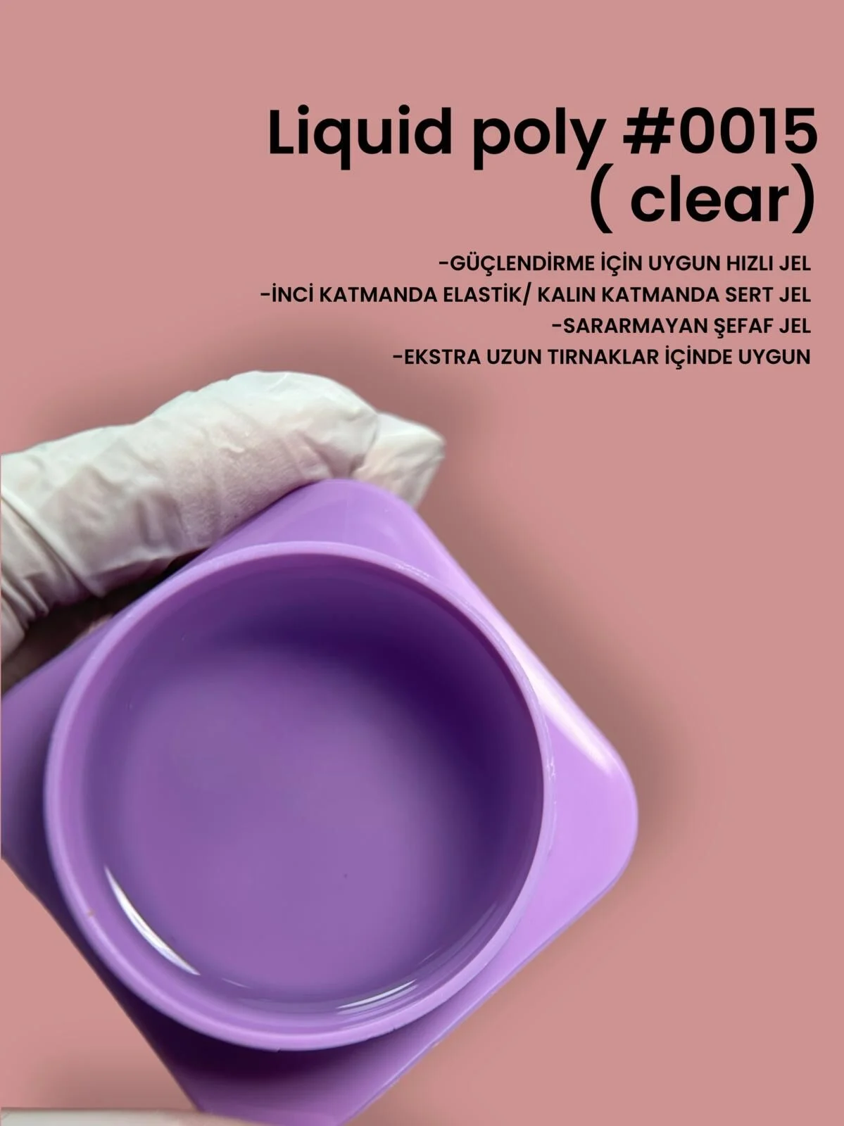 Viola Beauty Liquid Poly Gel Nude #0015 - (Yeni Kıvam) 30 ml