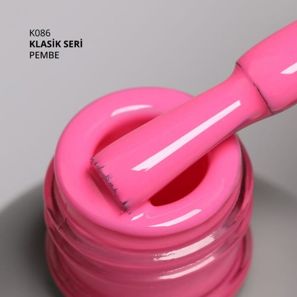 Momo Professional Klasik Seri Kalıcı Oje K086 Pembe (14ml)
