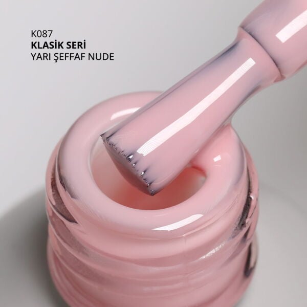Momo Professional Klasik Seri Kalıcı Oje K087 Yarı Şeffaf Nude (14ml)