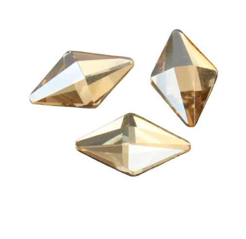 Taş Eşkenar Dörtgen Şampanya 6*10mm 2 Adet