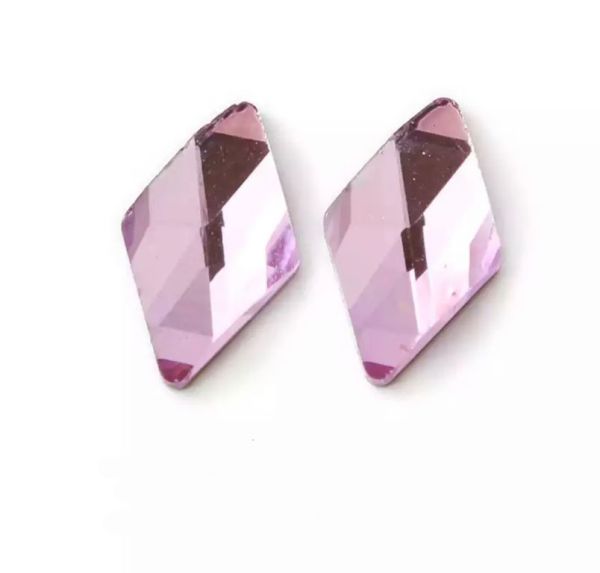 Taş Eşkenar Dörtgen Lt.Pink 6*10mm 2 Adet