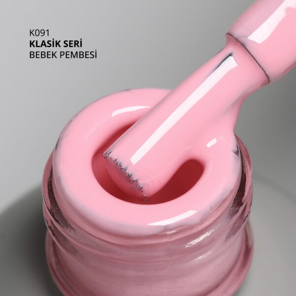 Momo Professional Klasik Seri Kalıcı Oje K091 Bebek Pembesi (14ml)