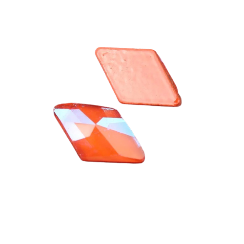 Taş Eşkenar Dörtgen Royal Turuncu 6*10mm 2 Adet