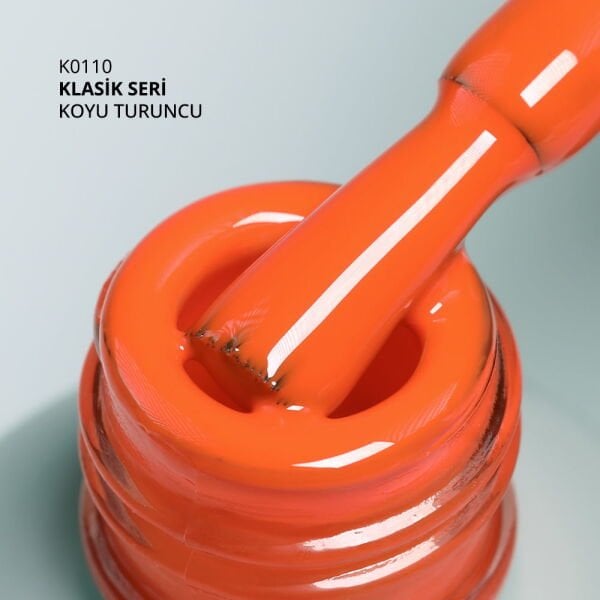 Momo Professional Klasik Seri Kalıcı Oje K110 Koyu Turuncu (14ml)