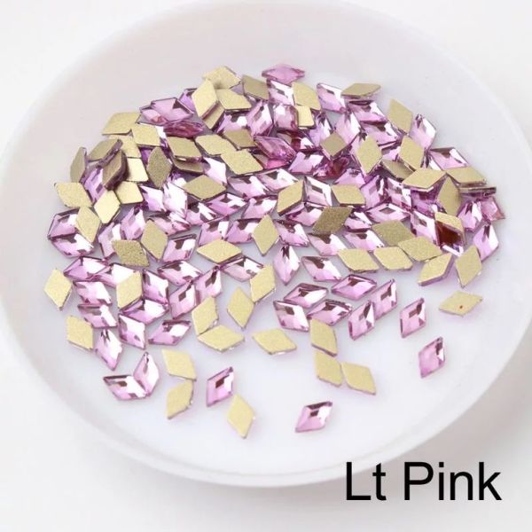 Taş Eşkenar Dörtgen Lt.Pink 3*5mm 2 Adet