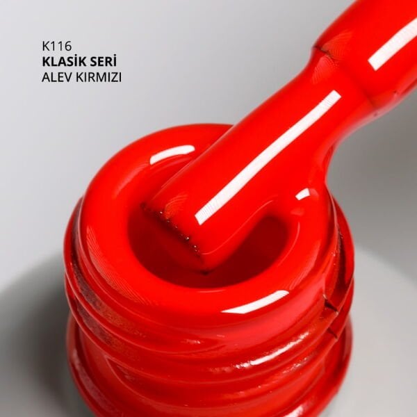 Momo Professional Klasik Seri Kalıcı Oje K116 Alev Kırmızı (14ml)