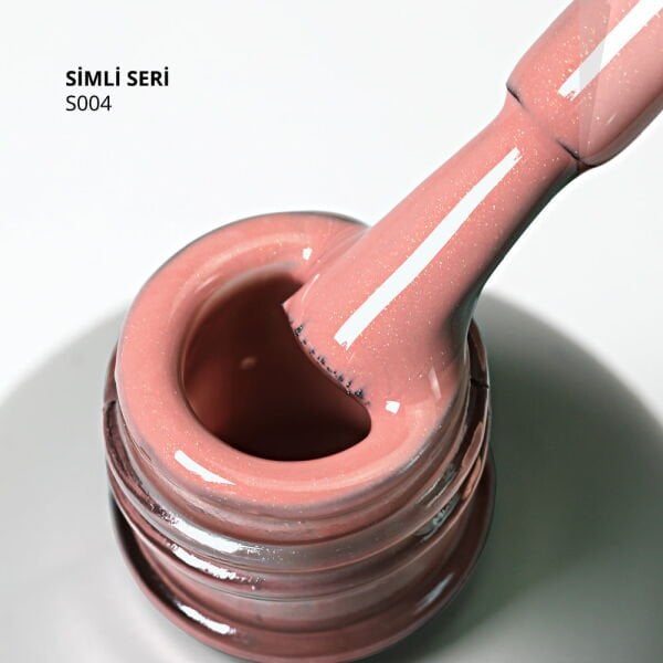 Momo Professional Simli Seri Kalıcı Oje S004 Simli Pudra Ten (14ml)