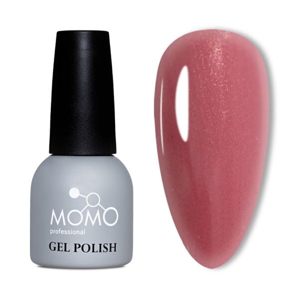 Momo Professional Simli Seri Kalıcı Oje S018 Simli Gül Kurusu (14ml)