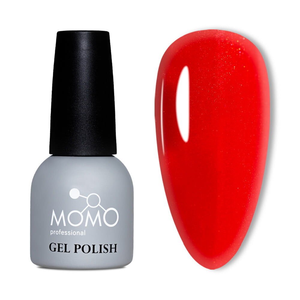 Momo Professional Simli Seri Kalıcı Oje S022 Işıltılı Bayrak Kırmızısı (14ml)