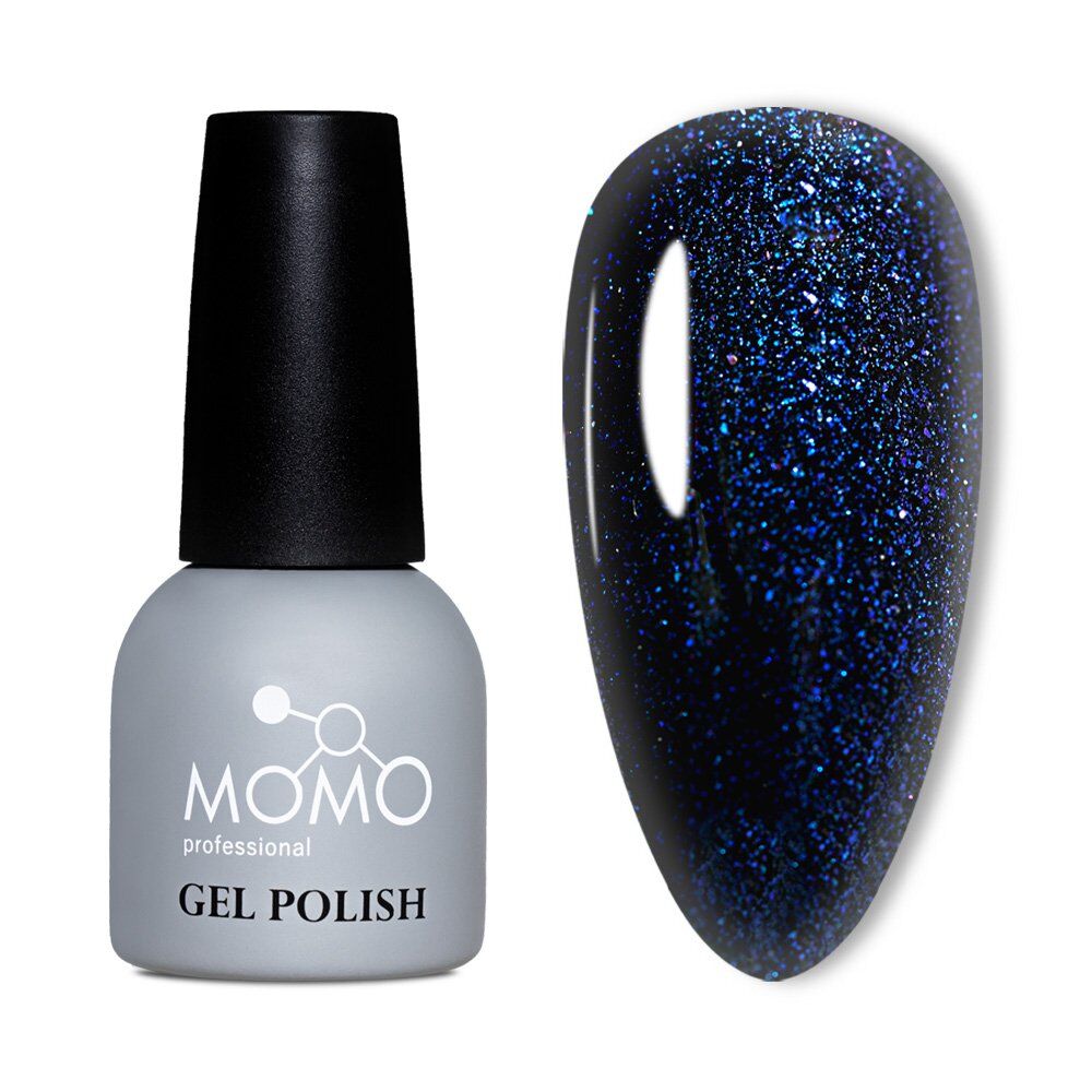 Momo Professional Simli Seri Kalıcı Oje S030 Yaldızlı Gece Mavisi (14ml)