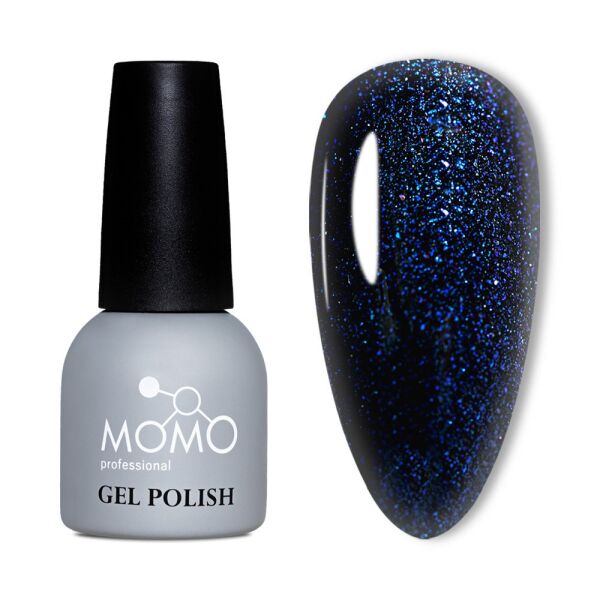 Momo Professional Simli Seri Kalıcı Oje S030 Yaldızlı Gece Mavisi (14ml)