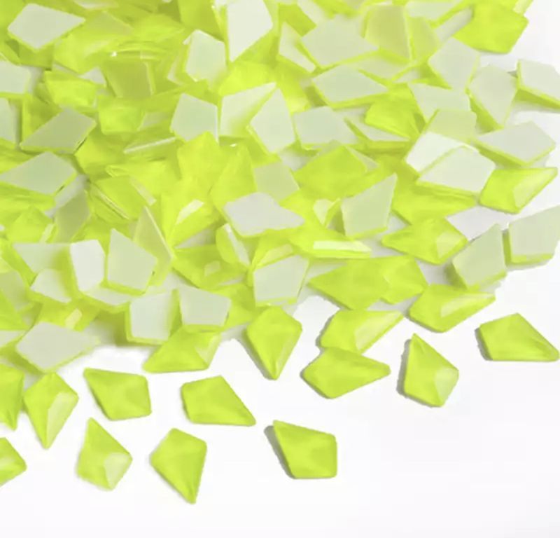 Taş Eşkenar Dörtgen Eğimli Limon Neon 5.5*8.5mm 2 Adet