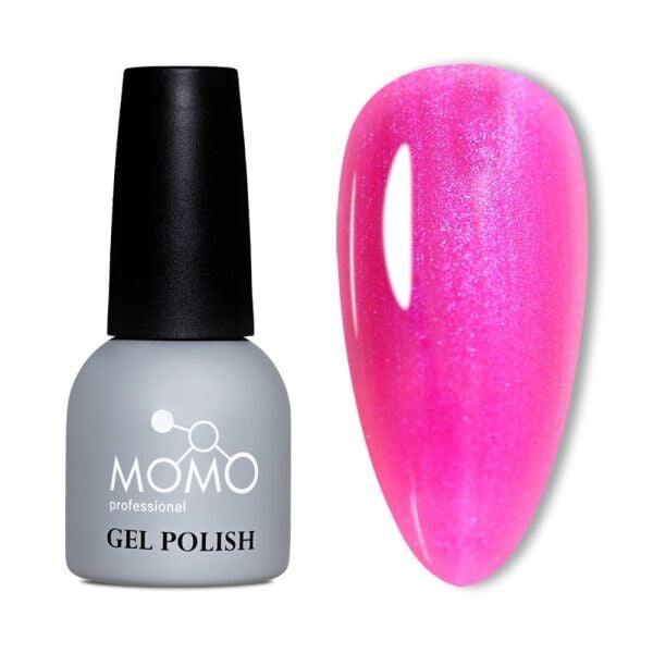 Momo Professional Simli Seri Kalıcı Oje S034 Mor Sedefli Fuşya (14ml)