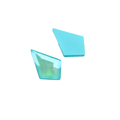 Taş Eşkenar Dörtgen Eğimli Royal Aquamarine 5.5*8.5mm 2 Adet