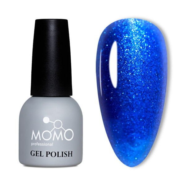 Momo Professional Simli Seri Kalıcı Oje S036 Simli Saks Mavi (14ml)