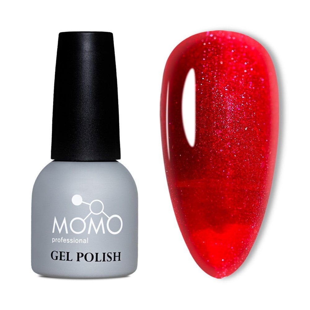 Momo Professional Simli Seri Kalıcı Oje S037 Simli Vişne Çürüğü (14ml)