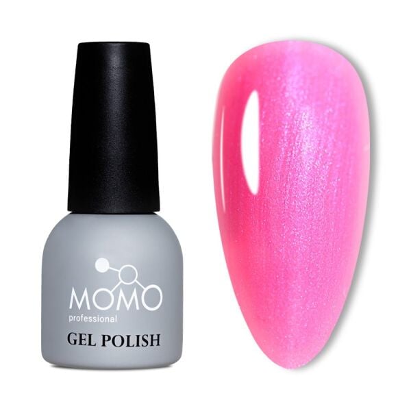 Momo Professional Simli Seri Kalıcı Oje S038 Mavi Sedefli Şeker Pembe (14ml)