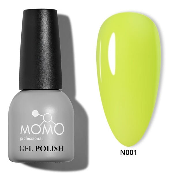 Momo Professional Neon Seri Kalıcı Oje N001 Neon Sarı (14ml)