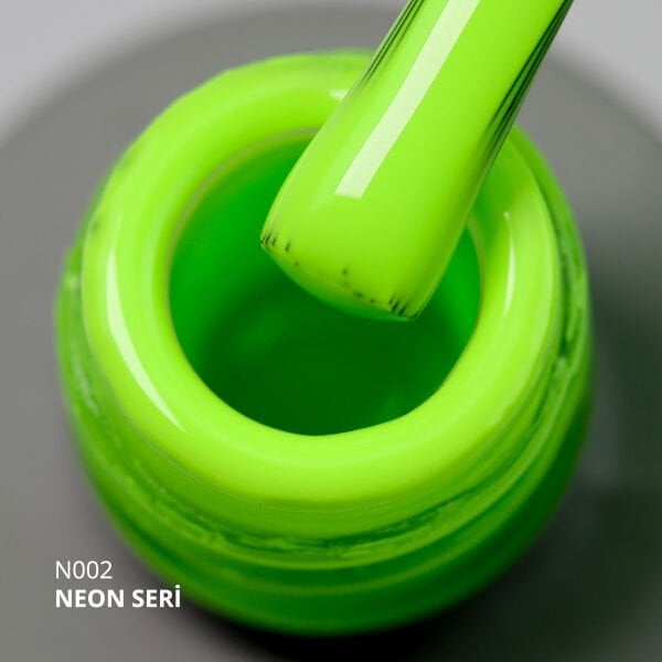 Momo Professional Neon Seri Kalıcı Oje N002 Neon Yeşil (14ml)