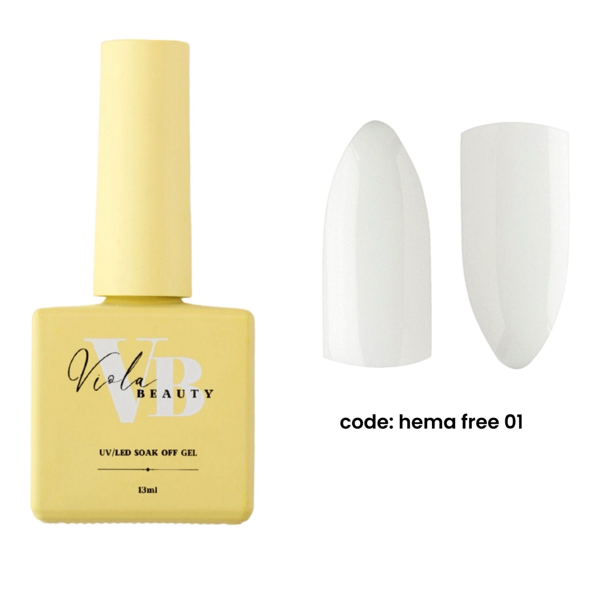 Viola Beauty Hema Free 01 Base Coat (Hema Maddesi İçermeyen Renkli base ) 13 ml