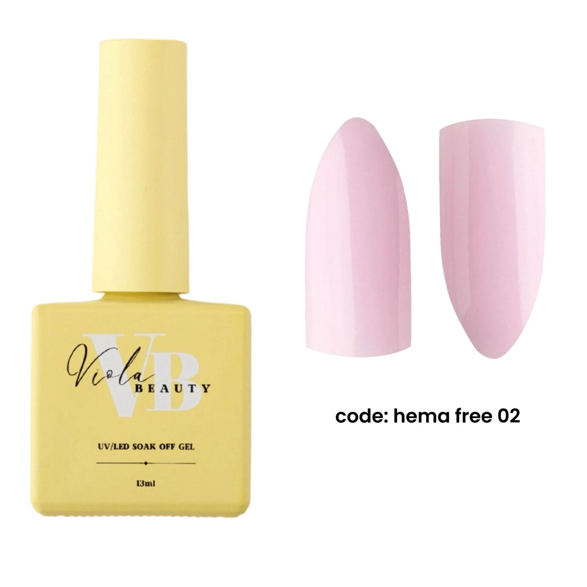 Viola Beauty Hema Free 02 Base Coat (Hema Maddesi İçermeyen Renkli base ) 13 ml