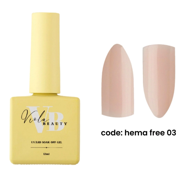 Viola Beauty Hema Free 03 Base Coat (Hema Maddesi İçermeyen Renkli base ) 13 ml