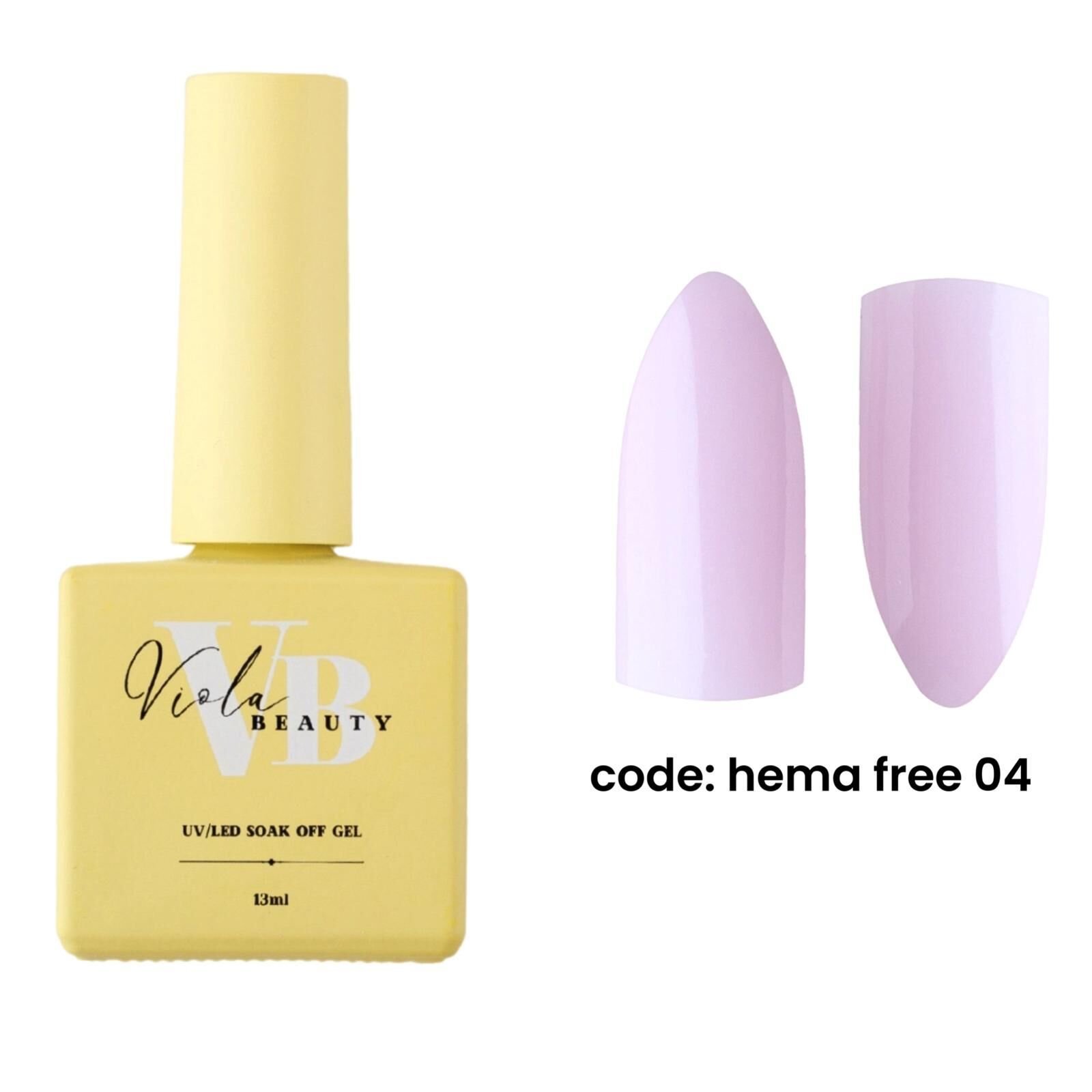 Viola Beauty Hema Free 04 Base Coat (Hema Maddesi İçermeyen Renkli base ) 13 ml