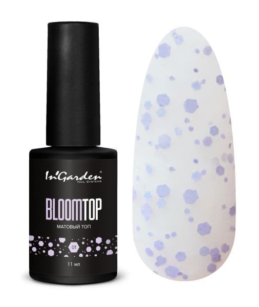 In'Garden Bloom Top Coat Mat 01 /Yapışkansız (11ml)