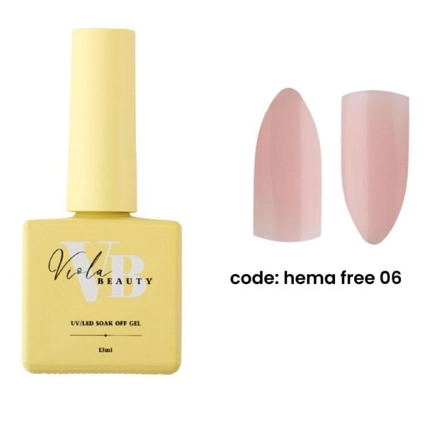 Viola Beauty Hema Free 06 Base Coat (Hema Maddesi İçermeyen Renkli base ) 13 ml
