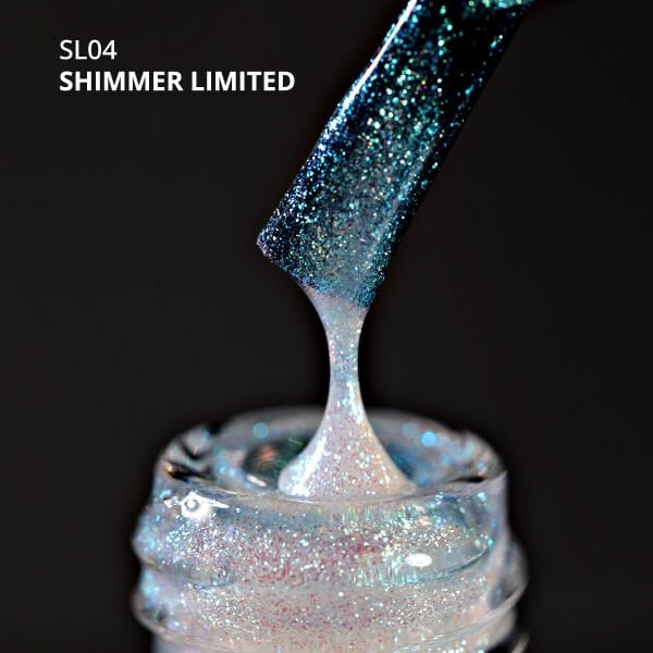 Momo Professional Shimmer Limited Seri Holografik Kalıcı Oje SL04 Rakı Beyazı Turkuaz Yeşil Simli (10ml)