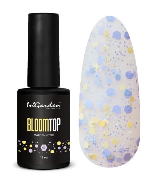 In'Garden Bloom Top Coat Mat 03 /Yapışkansız (11ml)