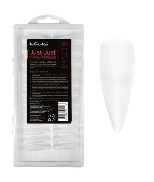 İn'Garden  Jel Tips Mat Stiletto (240 Adet)