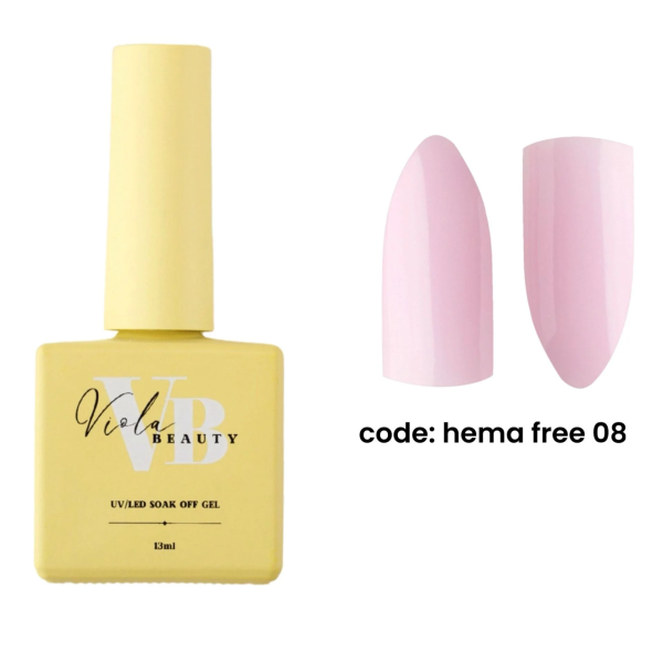 Viola Beauty Hema Free 08 Base Coat (Hema Maddesi İçermeyen Renkli base ) 13 ml