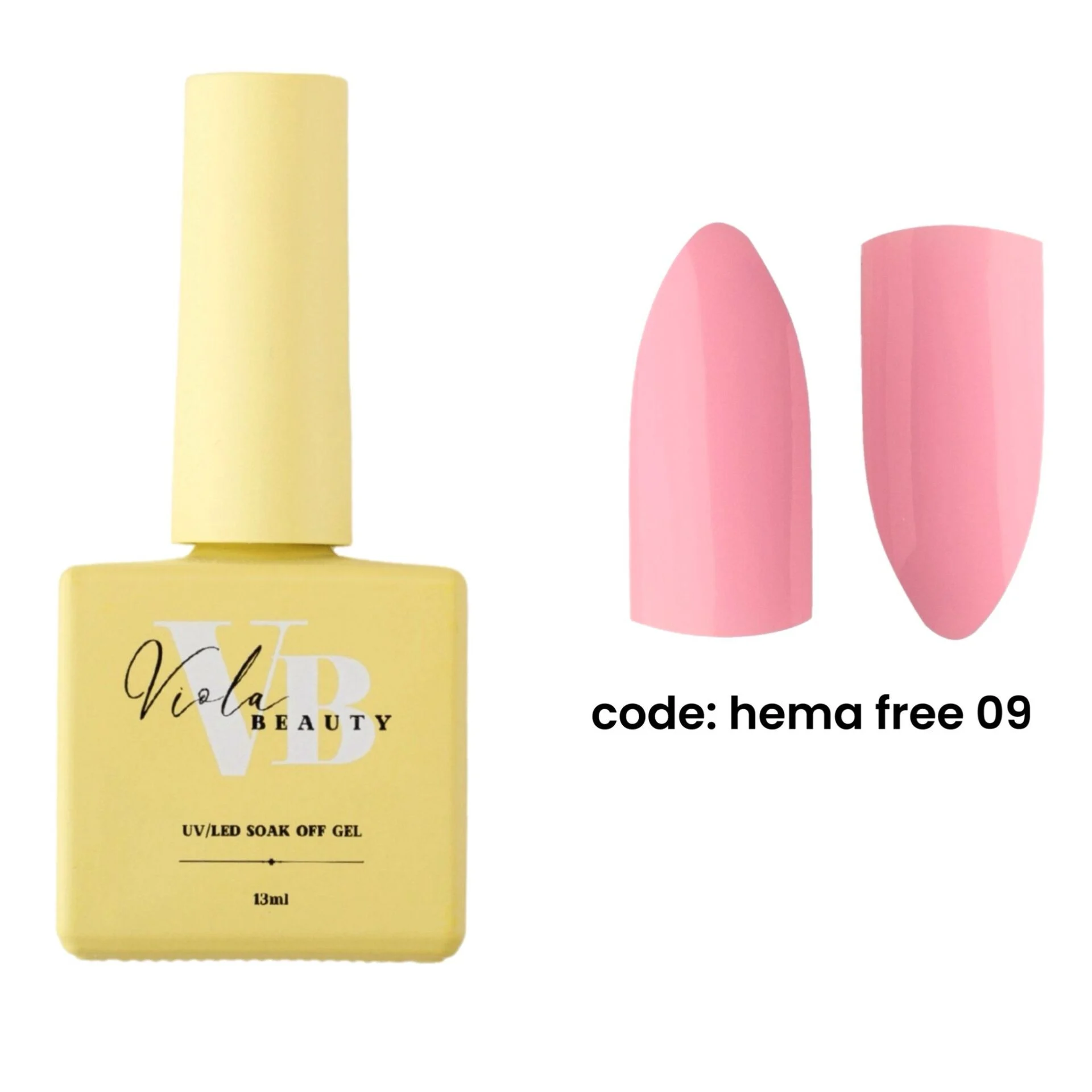 Viola Beauty Hema Free 09 Base Coat (Hema Maddesi İçermeyen Renkli base ) 13 ml