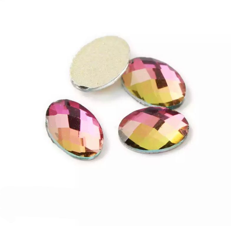 Taş Oval Rainbow 4*6mm 2 Adet