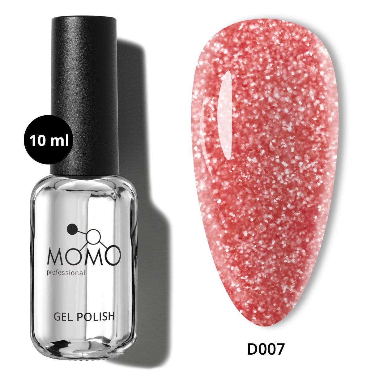 Momo Professional Disko Seri Kalıcı Oje D007 Kırmızı (10ml) Reflective Flash Gel Polish