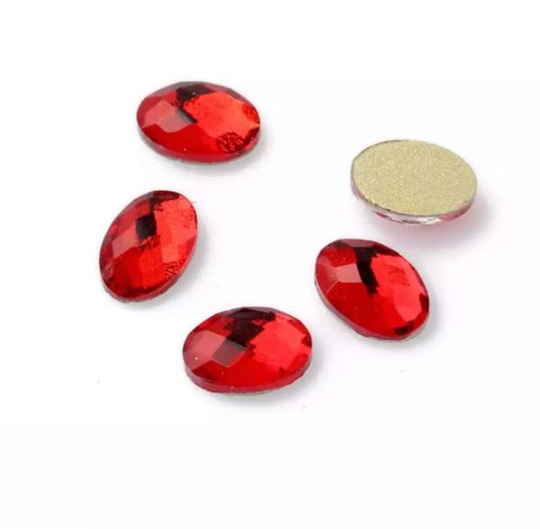 Taş Oval Red 4*6mm 2 Adet