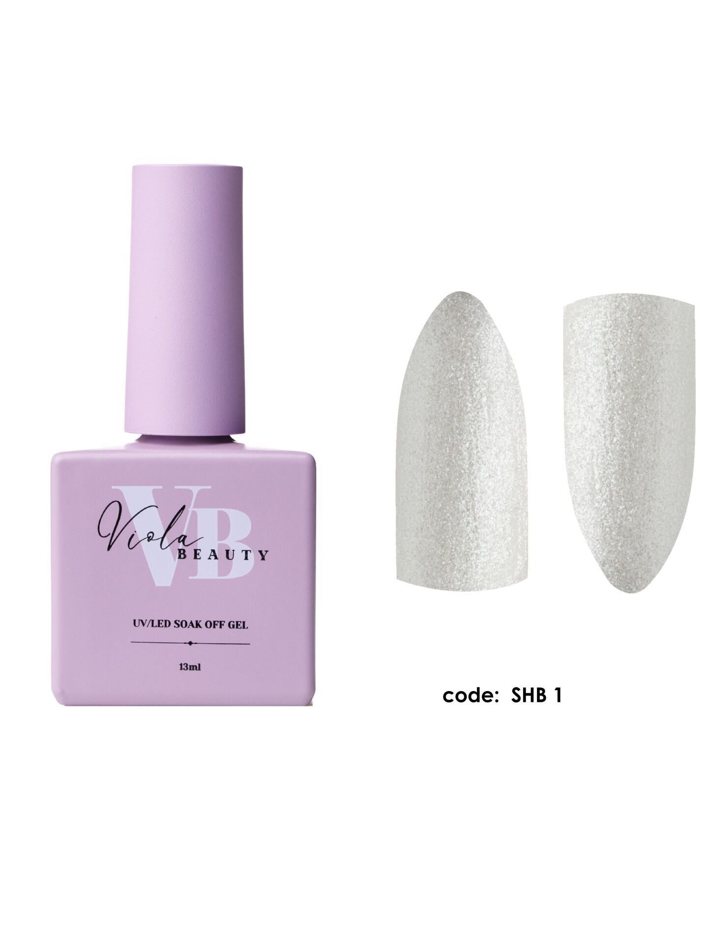 Viola Beauty Shimmer Base Coat #0001 - Renkli Base Coat 13 ml