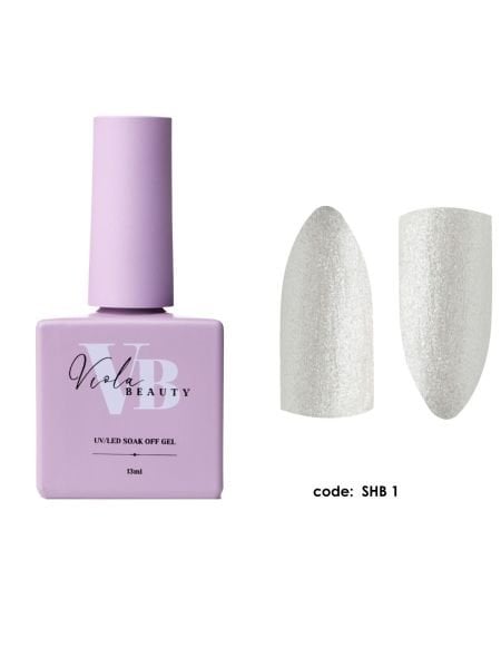 Viola Beauty Shimmer Base Coat #0001 - Renkli Base Coat 13 ml
