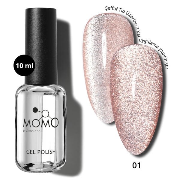 Momo Professional Flash Cat Eye Kalıcı Oje №01 (10ml)