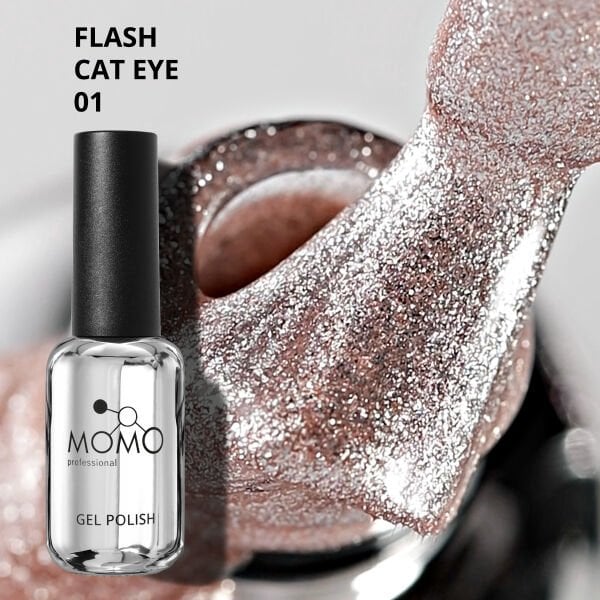 Momo Professional Flash Cat Eye Kalıcı Oje №01 (10ml)