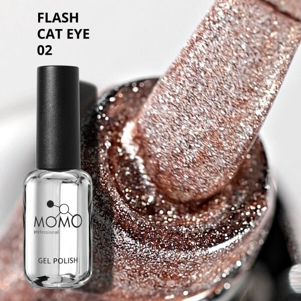 Momo Professional Flash Cat Eye Kalıcı Oje №02 (10ml)