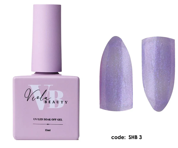 Viola Beauty Shimmer Base Coat #0003 - Renkli Base Coat 13 ml