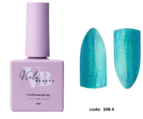 Viola Beauty Shimmer Base Coat #0004 - Renkli Base Coat 13 ml