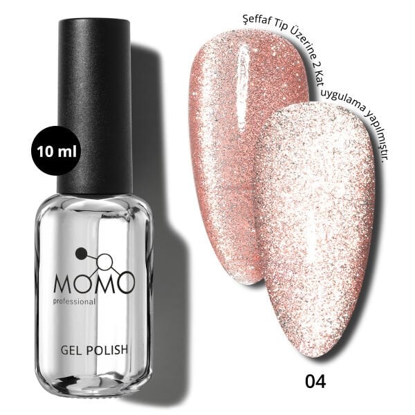 Momo Professional Flash Cat Eye Kalıcı Oje №04 (10ml)