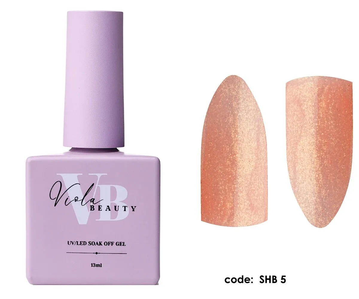 Viola Beauty Shimmer Base Coat #0005 - Renkli Base Coat 13 ml