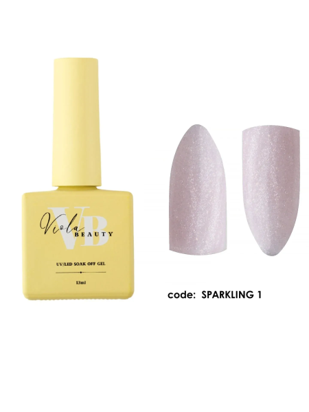 Viola Beauty Sparkling Base Coat #01 - Simli Renkli Base Coat 13 ml