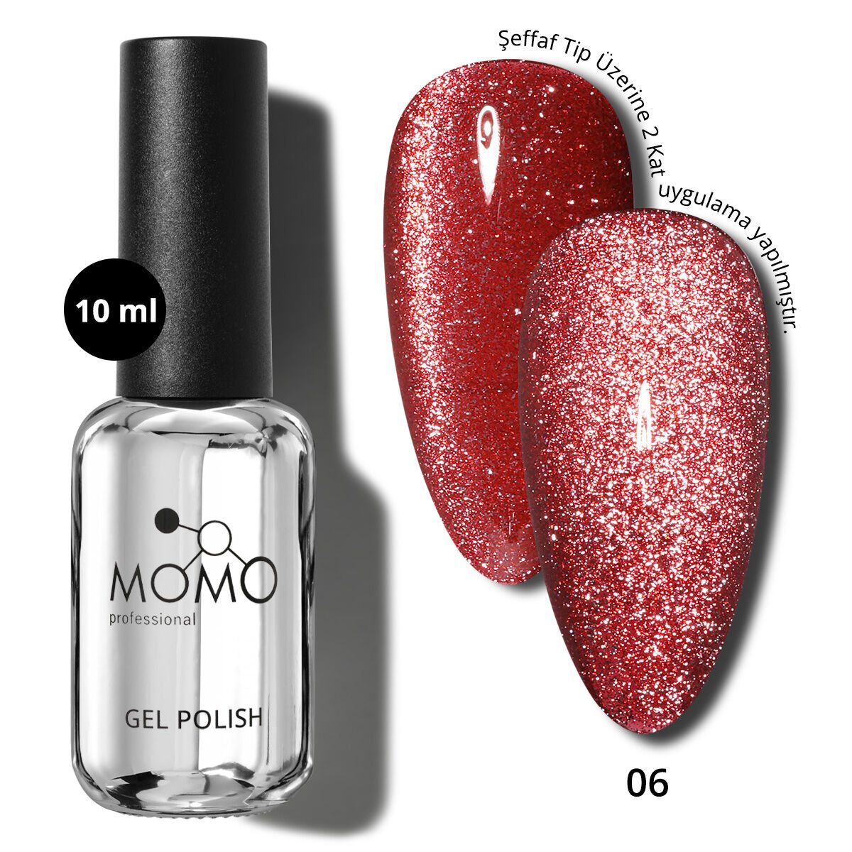 Momo Professional Flash Cat Eye Kalıcı Oje №06 (10ml)